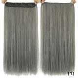 24 Inches Straight Women Clip in Extensions High Temperature Synthetic Hair - Beauty Fleet