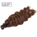 Machine Made Remy Human Fusion Hair U Nail Tip Pre Bonded Keratin Human Hair 20" - Beauty Fleet