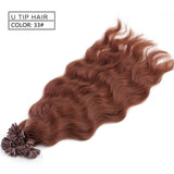 Machine Made Remy Human Fusion Hair U Nail Tip Pre Bonded Keratin Human Hair 20" - Beauty Fleet