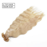 Machine Made Remy Human Fusion Hair U Nail Tip Pre Bonded Keratin Human Hair 20" - Beauty Fleet