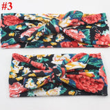 Mom And Me Matching Turban Headband Mom Daughter Headwrap Watercolor Floral Print Hair Accessories Newborn - Adult - Beauty Fleet
