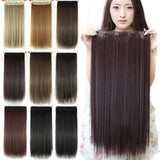 24 Inches Straight Women Clip in Extensions High Temperature Synthetic Hair - Beauty Fleet