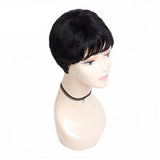 Short Human Hair Wigs For Women Brazilian Natural Wave Non-Remy Human Hair Bouncy 4.5inches 61g - Beauty Fleet