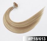 16"18" 20" 24" Real Remy Fusion Human Hair Extension Keratin Natural Colored Strands Of Hair Capsule 50pcs/pack - Beauty Fleet