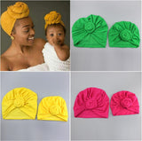 Knot Turban Indian Hat Mother Girls Kids Turban Headband Hair Head Bands Wrap Bandanas Headwrap Headdress - Beauty Fleet