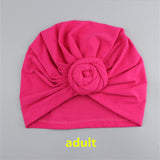 Knot Turban Indian Hat Mother Girls Kids Turban Headband Hair Head Bands Wrap Bandanas Headwrap Headdress - Beauty Fleet