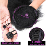 Synthetic 18-24 inch Kinky Straight Heat Resistant Hair Ponytail - Beauty Fleet