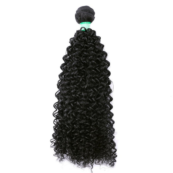 Afro Kinky Curly Hair Extension Bundles Heat Resistant Synthetic Hair - Beauty Fleet