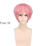 Synthetic Short Wavy Cosplay Wig Bangs - Beauty Fleet