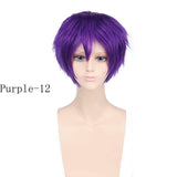 Synthetic Short Wavy Cosplay Wig Bangs - Beauty Fleet