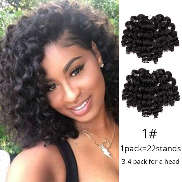 Jumpy Wand Curl Hair Extension For Braids Jamaican Bounce Crochet Hair Jumbo Braid Synthetic Braiding Hair For Women - Beauty Fleet