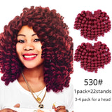 Jumpy Wand Curl Hair Extension For Braids Jamaican Bounce Crochet Hair Jumbo Braid Synthetic Braiding Hair For Women - Beauty Fleet