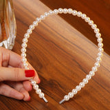 Levao 3cm Big Pearls Headband Women Wedding Bridal Hair Accessories Hairband Hair Hoop Girls Headwear Wedding Pearl Jewelry - Beauty Fleet